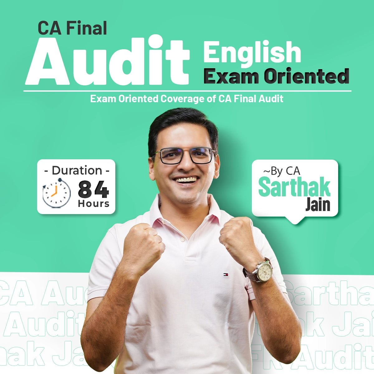 CA Final Audit English Exam Oriented Batch by CA Sarthak Jain β 84 Hours Complete Coverage