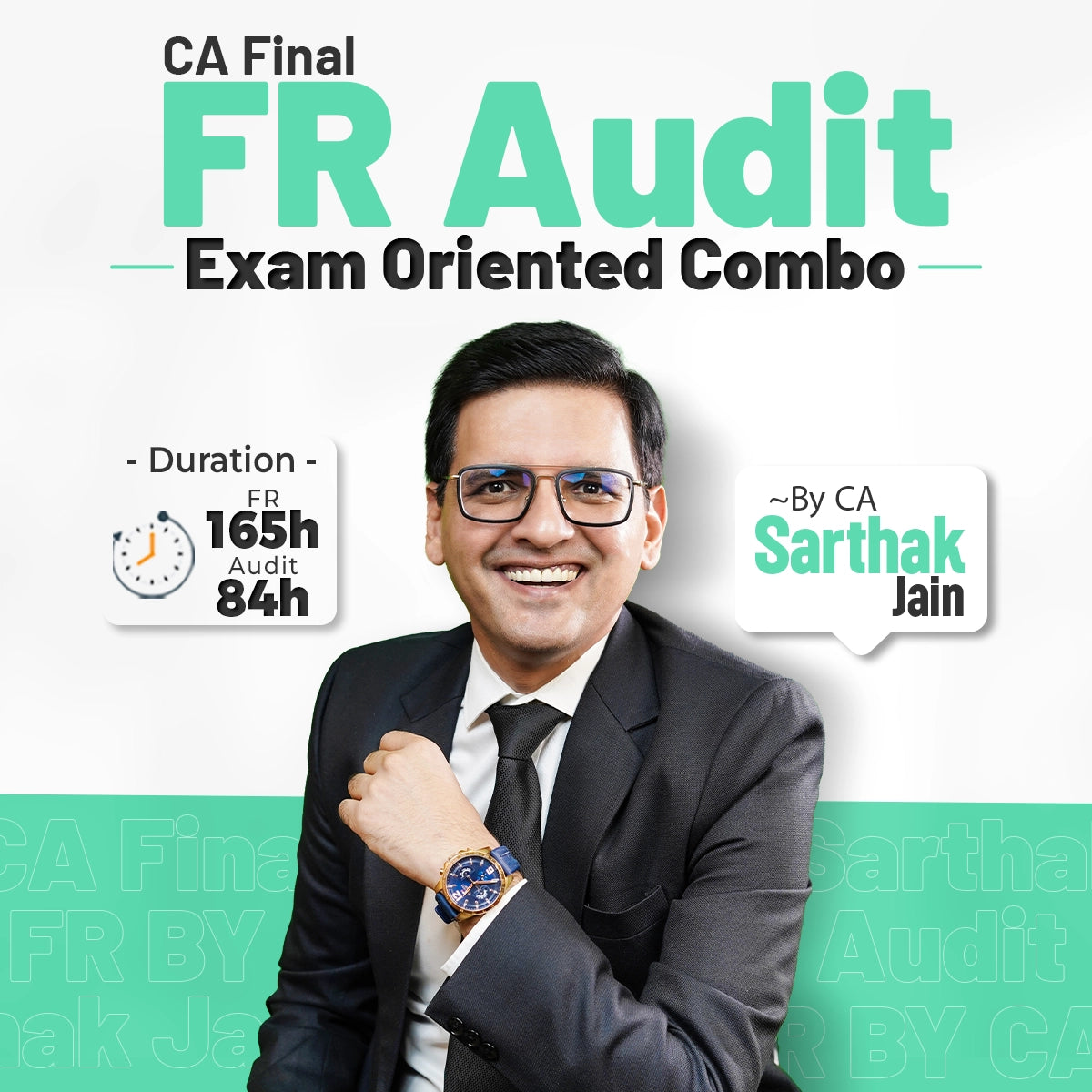 CA Final FR Audit Exam Oriented Combo Batch by CA Sarthak Jain β Complete Financial Reporting and Audit Preparation