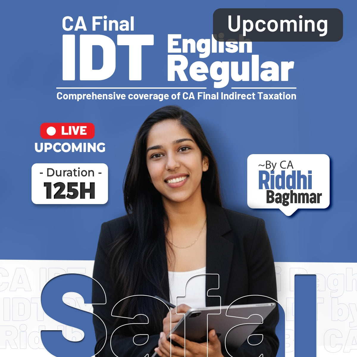 CA Final IDT Safal Regular Full English Sep26/Jan27
