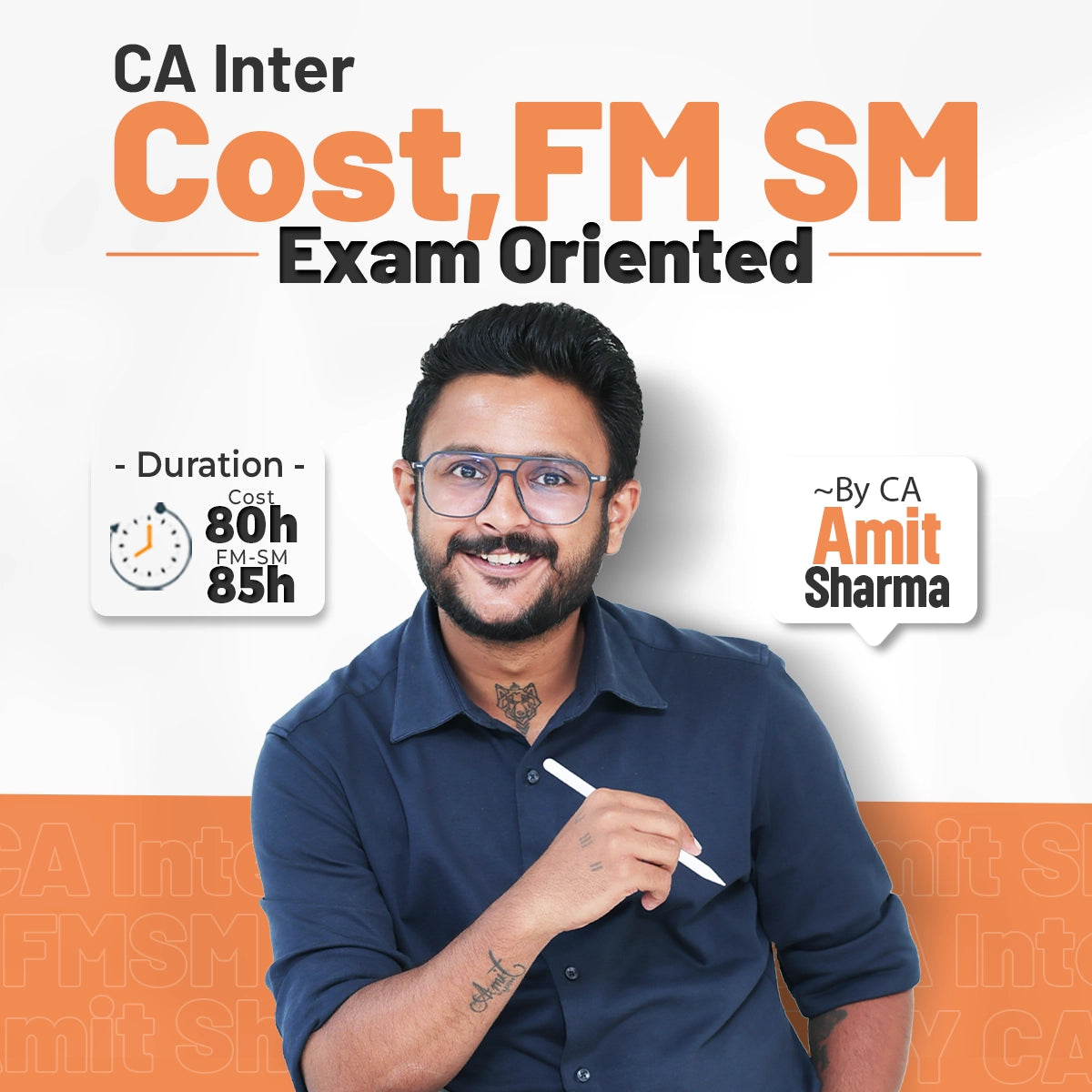 CA Inter Cost, FM and SM Exam Oriented batches