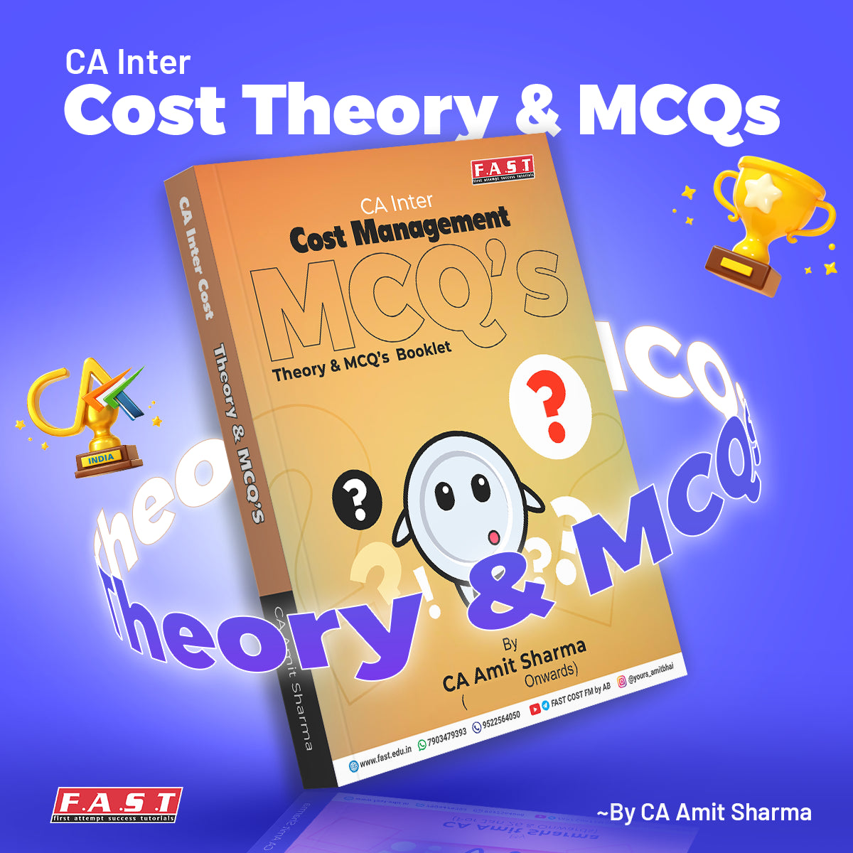 CA Inter Cost, FM & SM Books | Written by CA Amit Sharma |