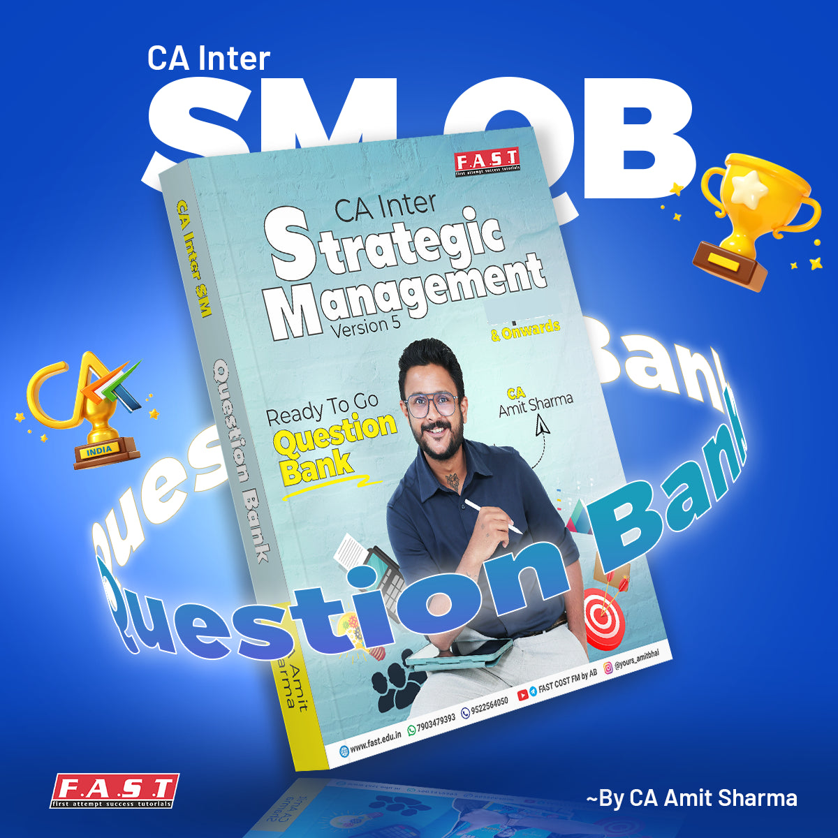 CA Inter Cost, FM & SM Books | Written by CA Amit Sharma |