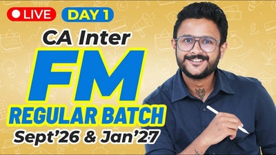 CA Inter FM Lecture 1 by CA Amit Sharma Sir