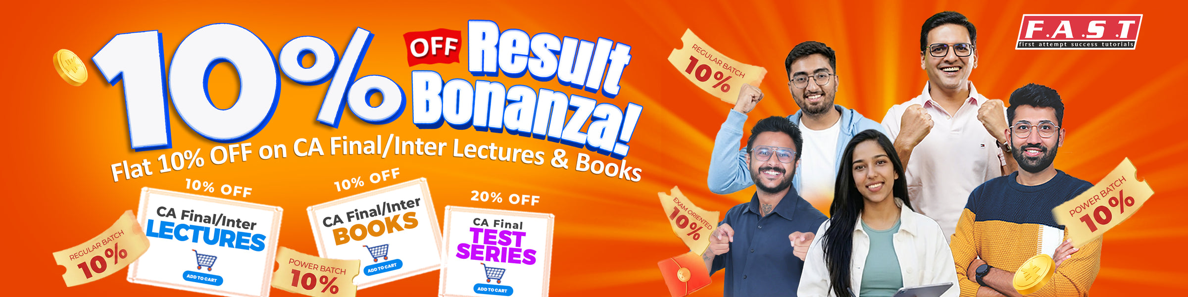 FAST Education CA Final Result Bonanza – 10% Off on Lectures & Books