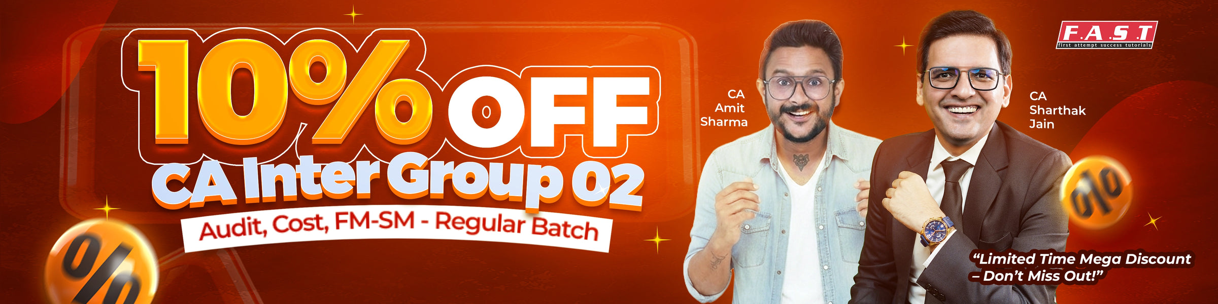 CA Inter Group 2 10% Off Regular Batch