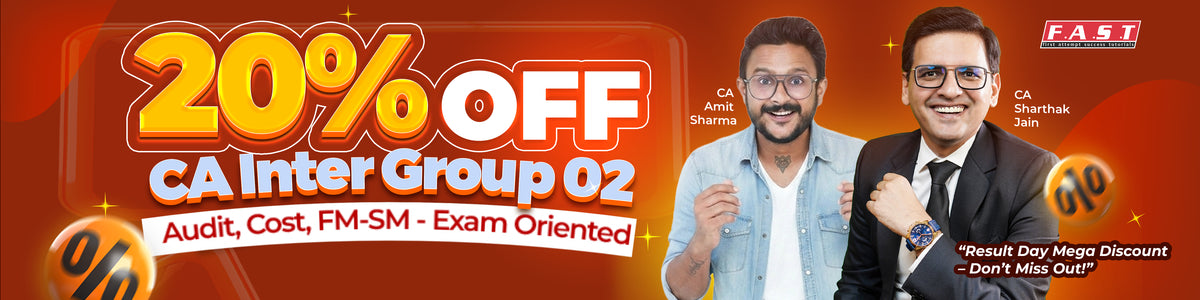 FAST Education CA Inter Result Bonanza – 10% Off on Lectures & Books