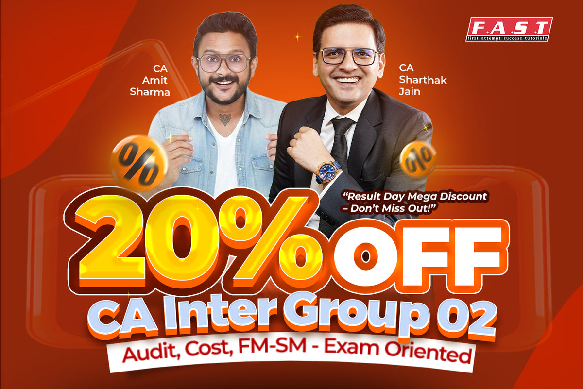 FAST Education CA Inter Result Bonanza – 10% Off on Lectures & Books