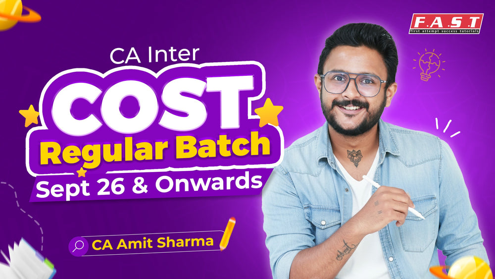 CA Inter Cost Lecture 1 by CA Amit Sharma Sir