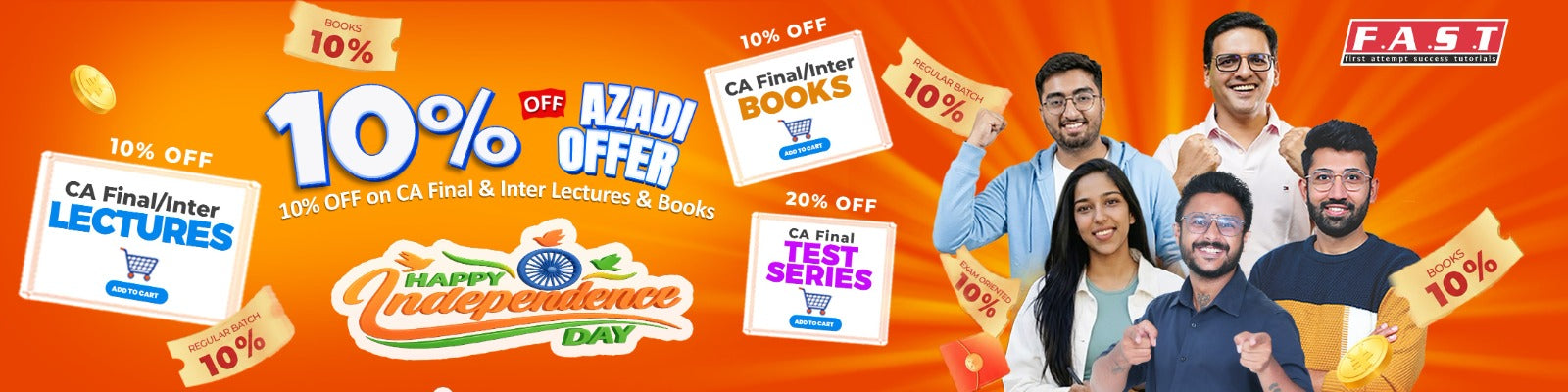 FAST Education CA Final Result Bonanza – 10% Off on Lectures & Books