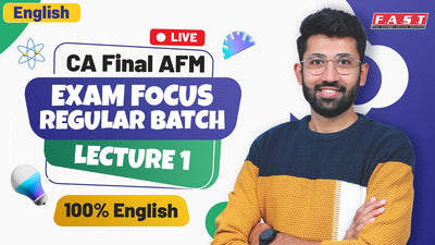 CA Final AFM English Lecture 1 by CA CMA Adish Jain
