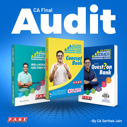CA Final Audit Books | CA Sarthak Jain | Audit Crush Concept Book + Audit Question Bank + MCQs