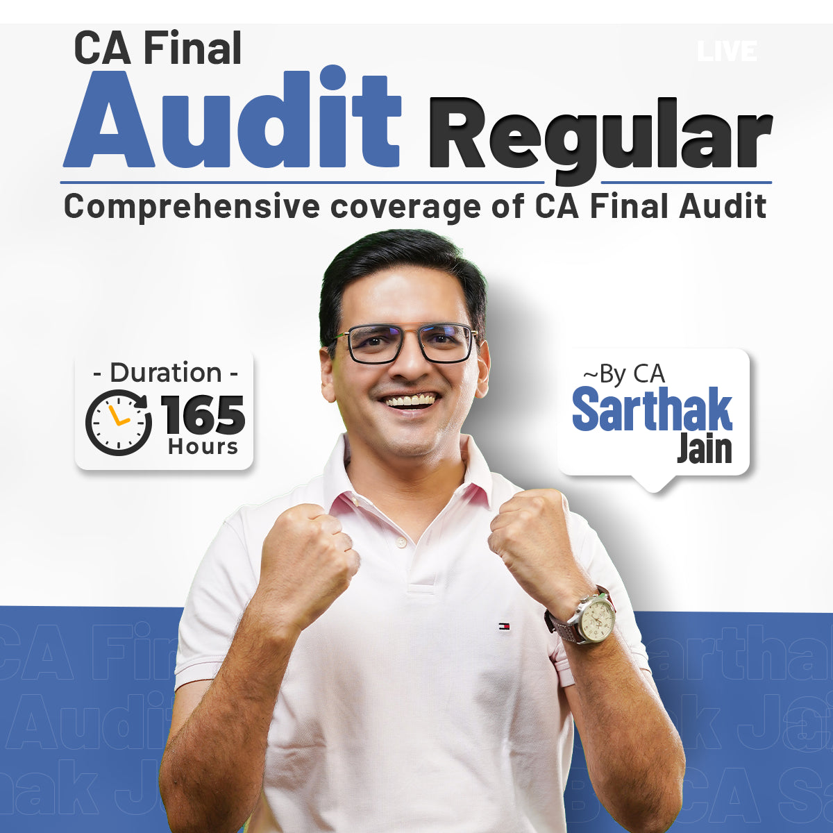 CA Final Audit Regular Batch | Nov 26 Onwards | CA Sarthak Jain | 150 Hours