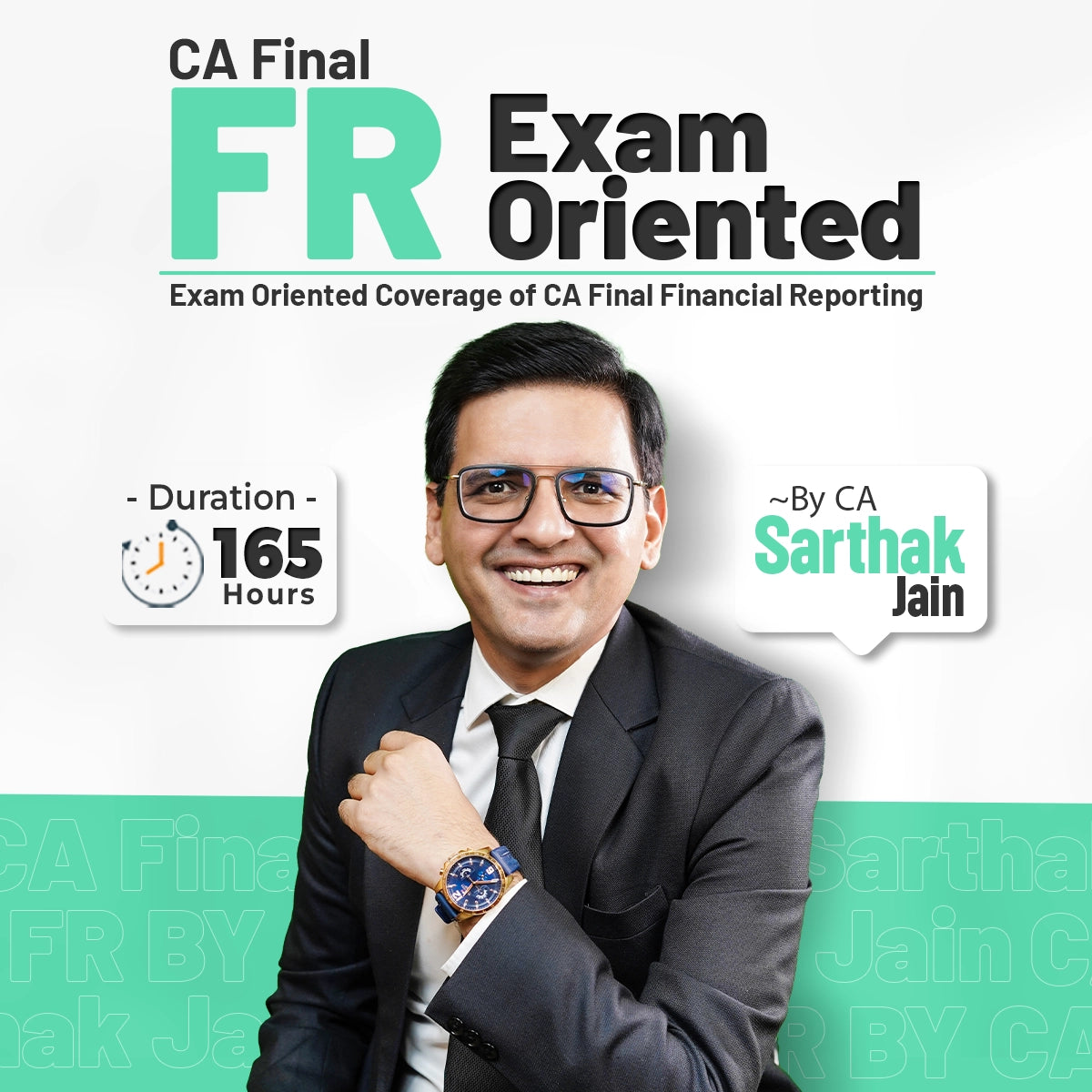 CA Final FR Exam Oriented Batch by CA Sarthak Jain – Financial Reporting Course with 165 Hours Coverage
