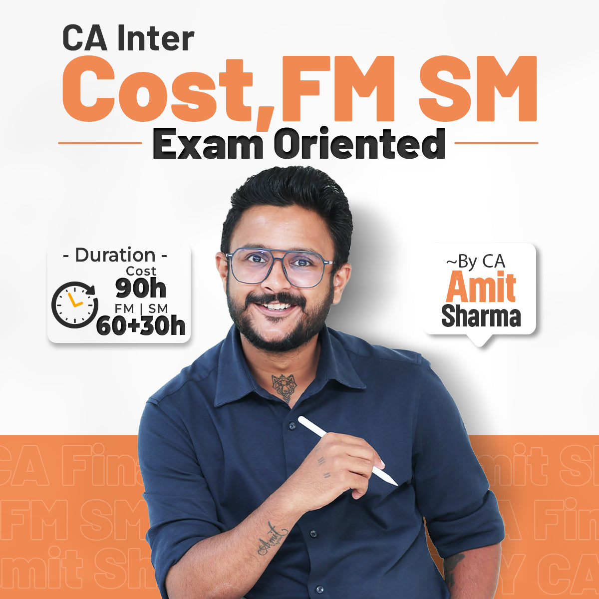 CA Inter Cost, FM & SM Exam-Oriented Batch | Jan 27 Onwards | CA Amit Sharma