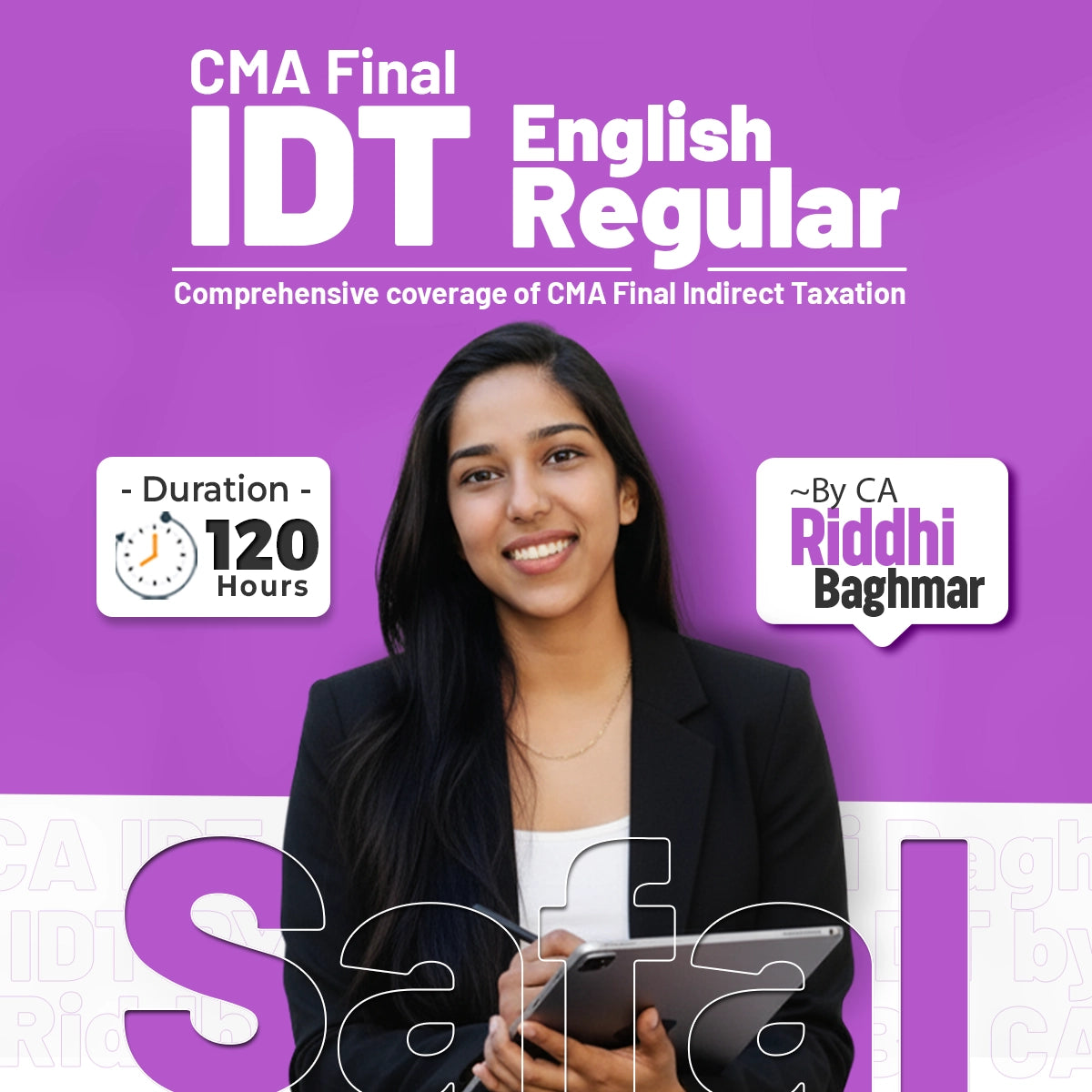 CMA Final IDT Full English Safal Batch