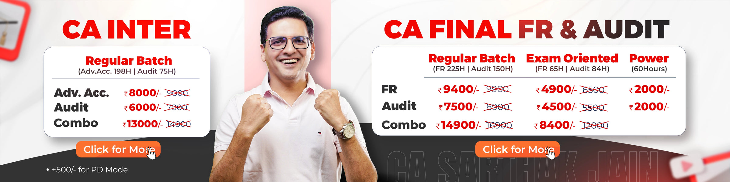 CA Sarthak Jain FR and Audit courses for CA Inter and Final