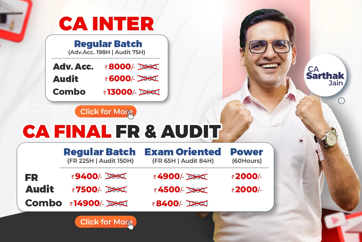 CA Sarthak Jain FR and Audit courses for CA Inter and Final